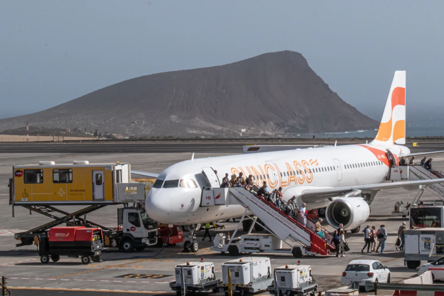 Tenerife South Airport (TFS) serves Tenerife island and is the second busiest airport in Canary Islands.